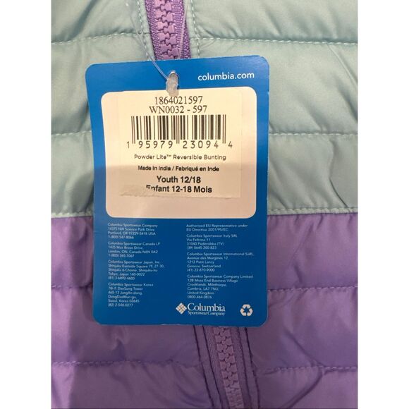 Infant snowsuit Columbia 12-18 Months Reversible - Picture 4 of 4
